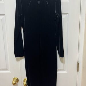 Elegant Black Velvet Dress